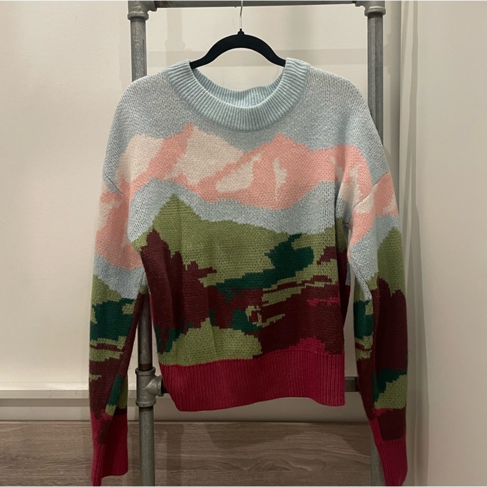 Scenic Landscape Knit Sweater